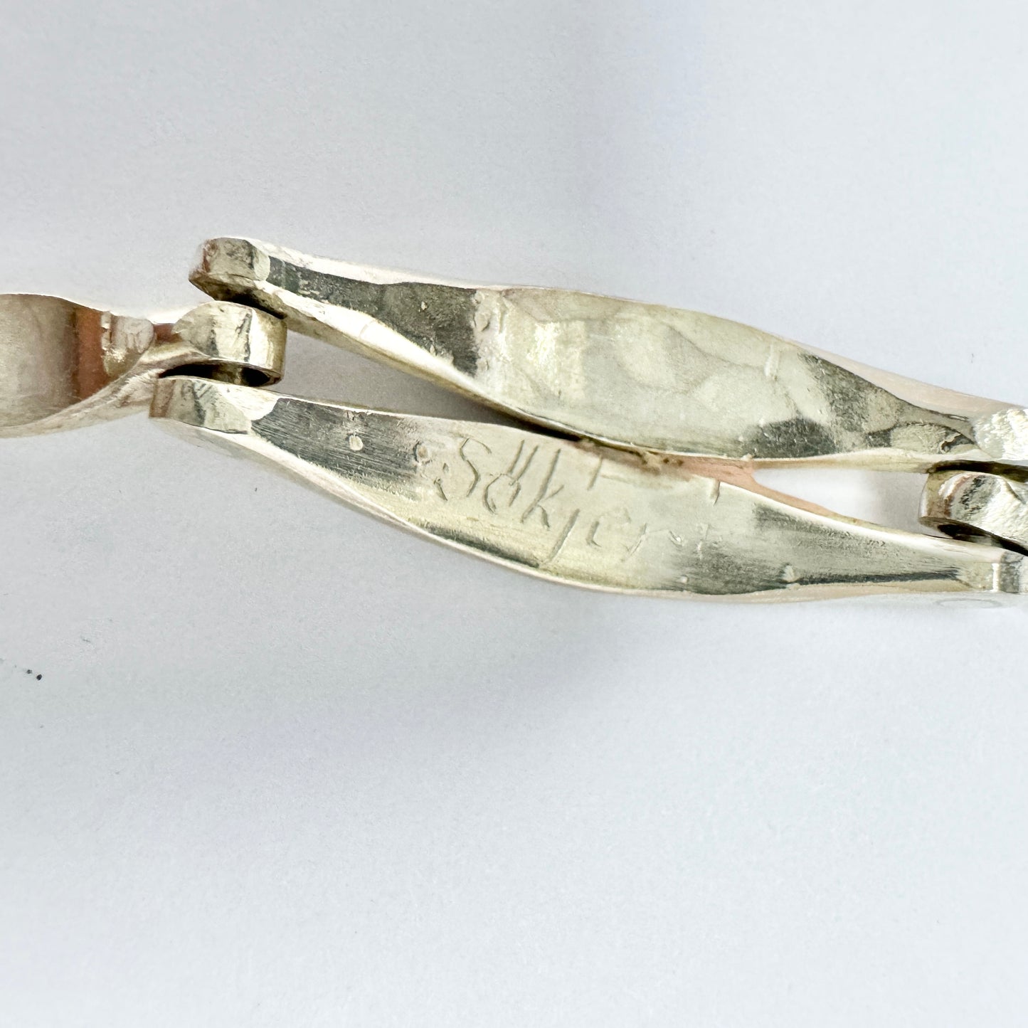 Stina Sökjer-Peters, Sweden 1986. Vintage Sterling Silver Bracelet. Signed.