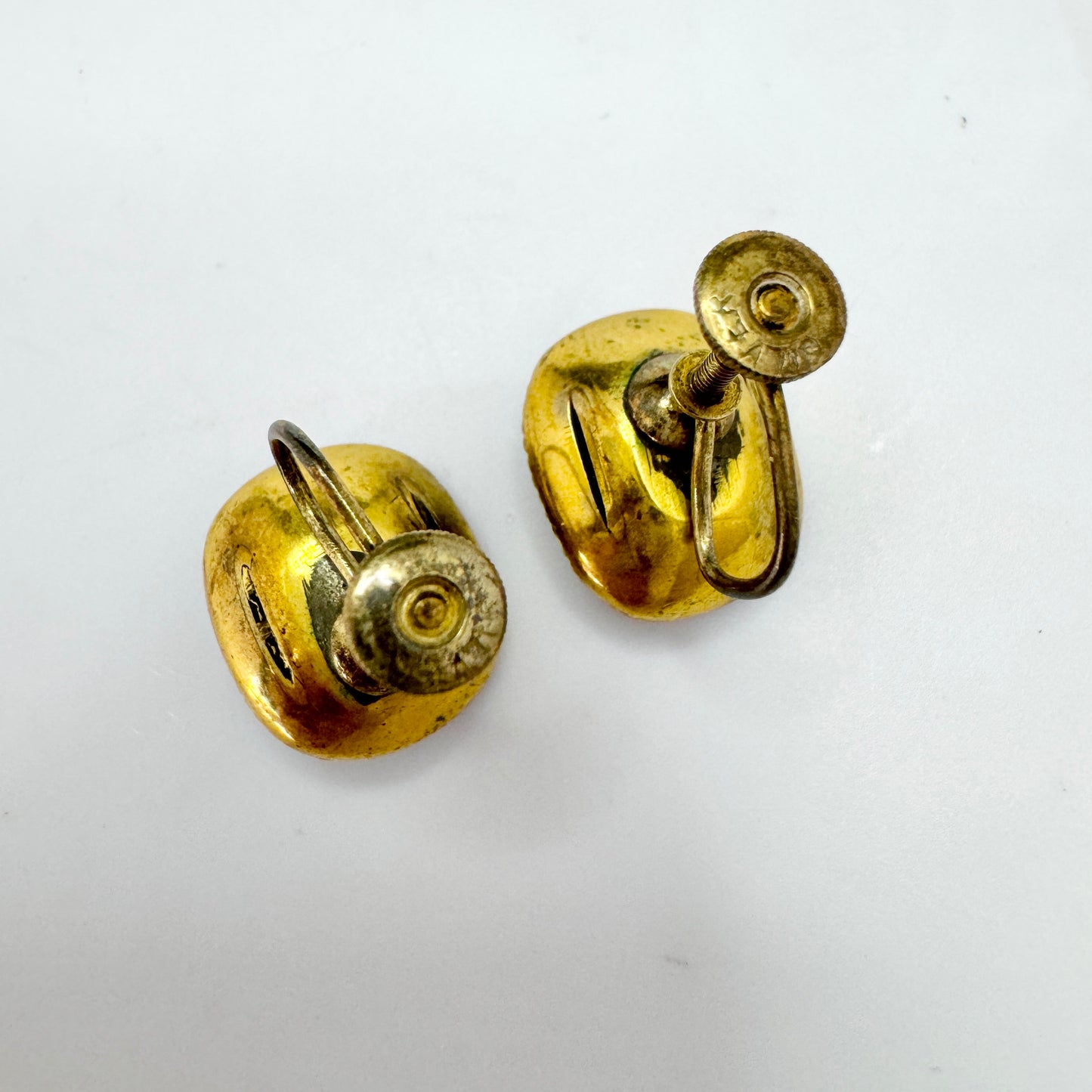 Antique Georgian Paste Stone Earrings with Later Screw-Backs.