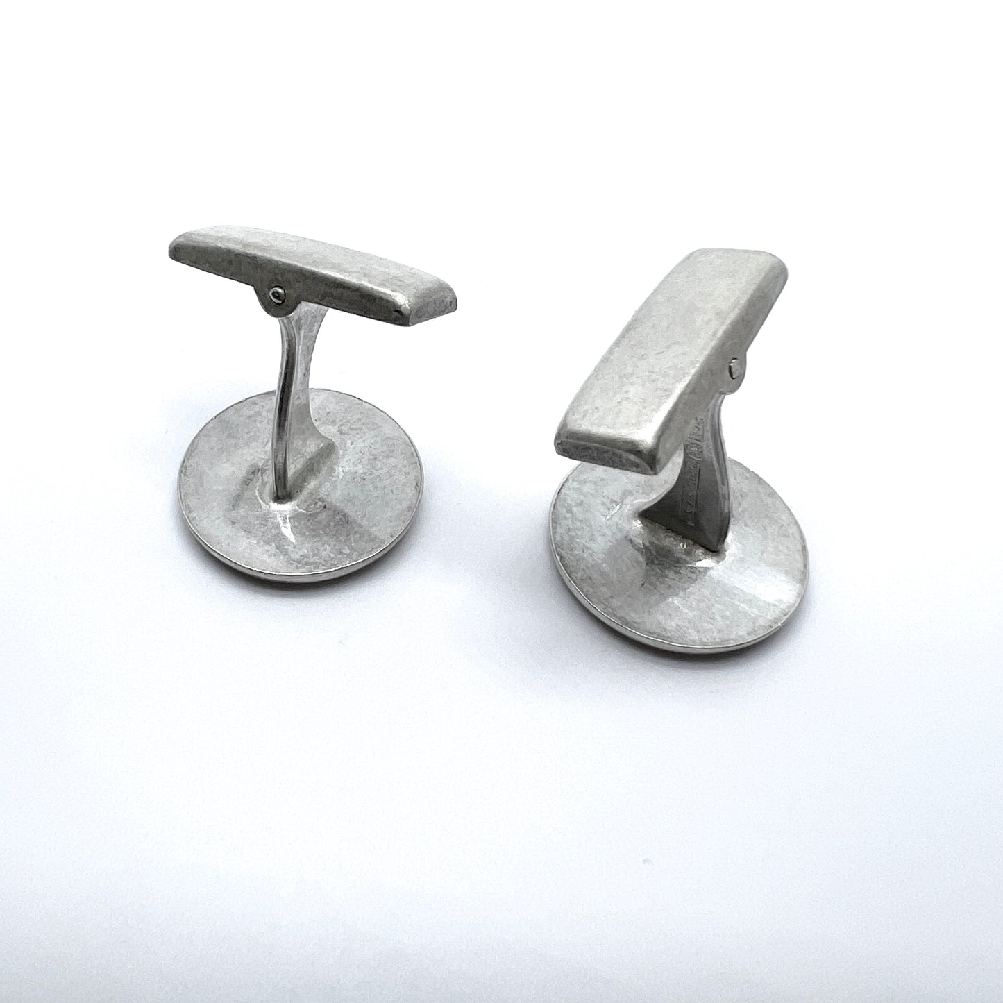 Holger Lindström, Finland 1972. Vintage Solid Silver Cufflinks.