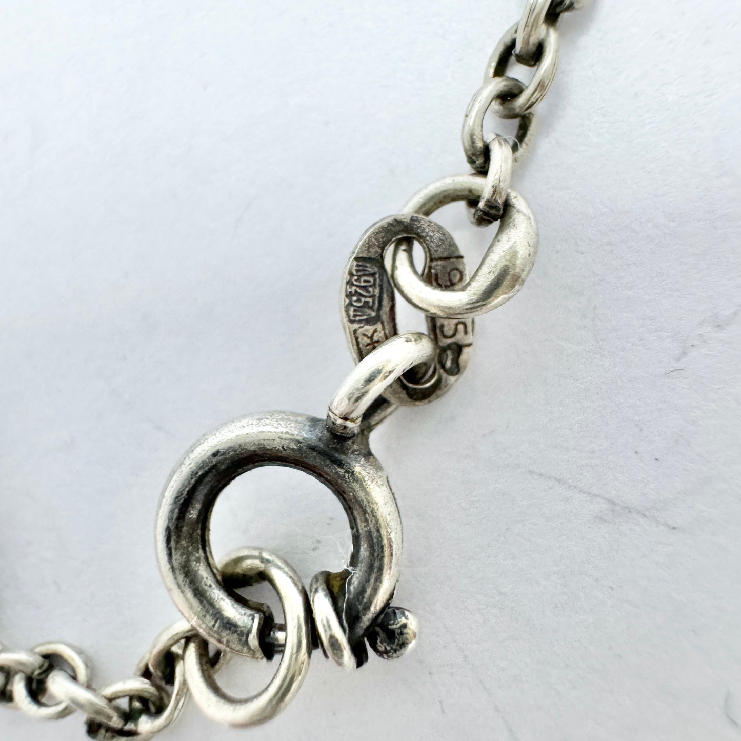 Kalevala Koru, Finland 1995. Vintage Sterling Silver Moon Goddess Pendant Necklace