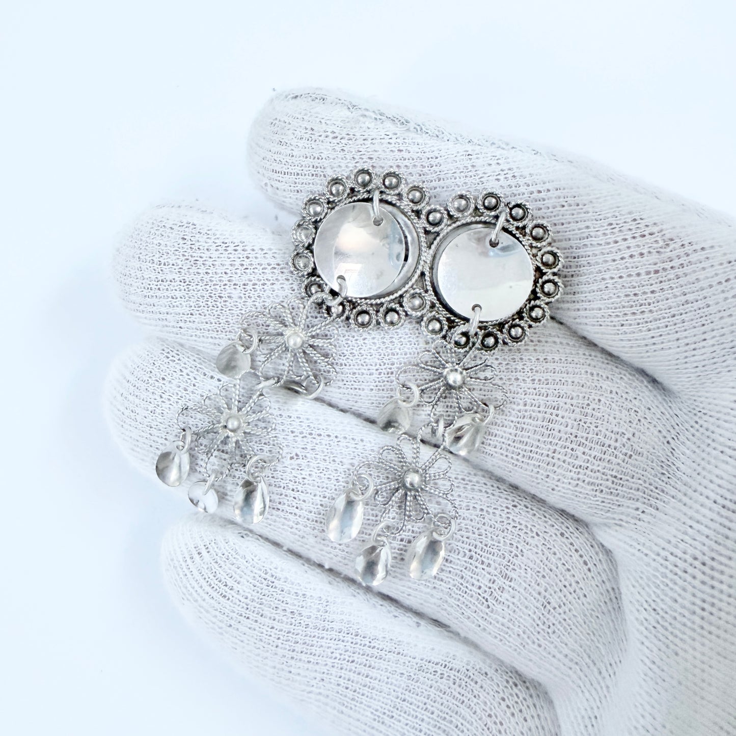 T.A.H, Norway. Vintage Solid Silver Traditional Bunad's Costume Brooch.