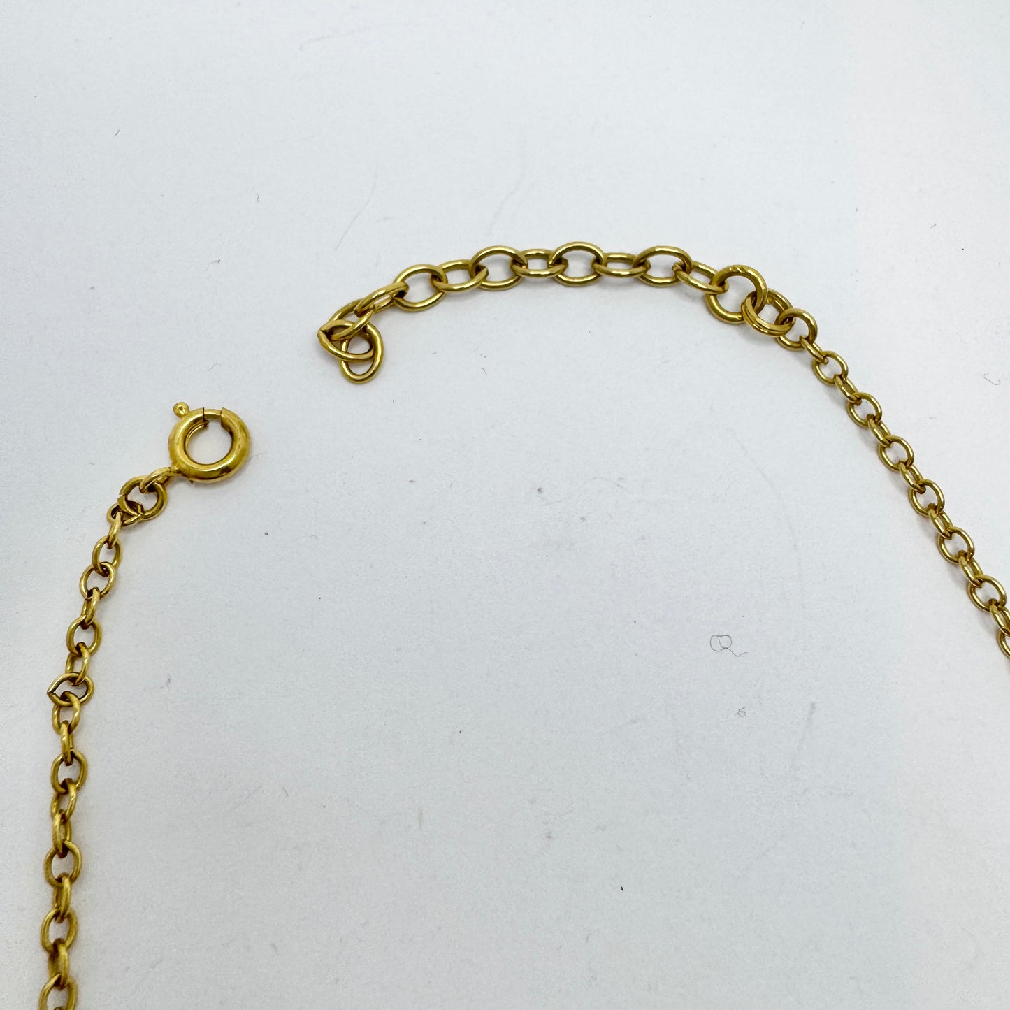 Vintage Garnet Gilt Metal Necklace