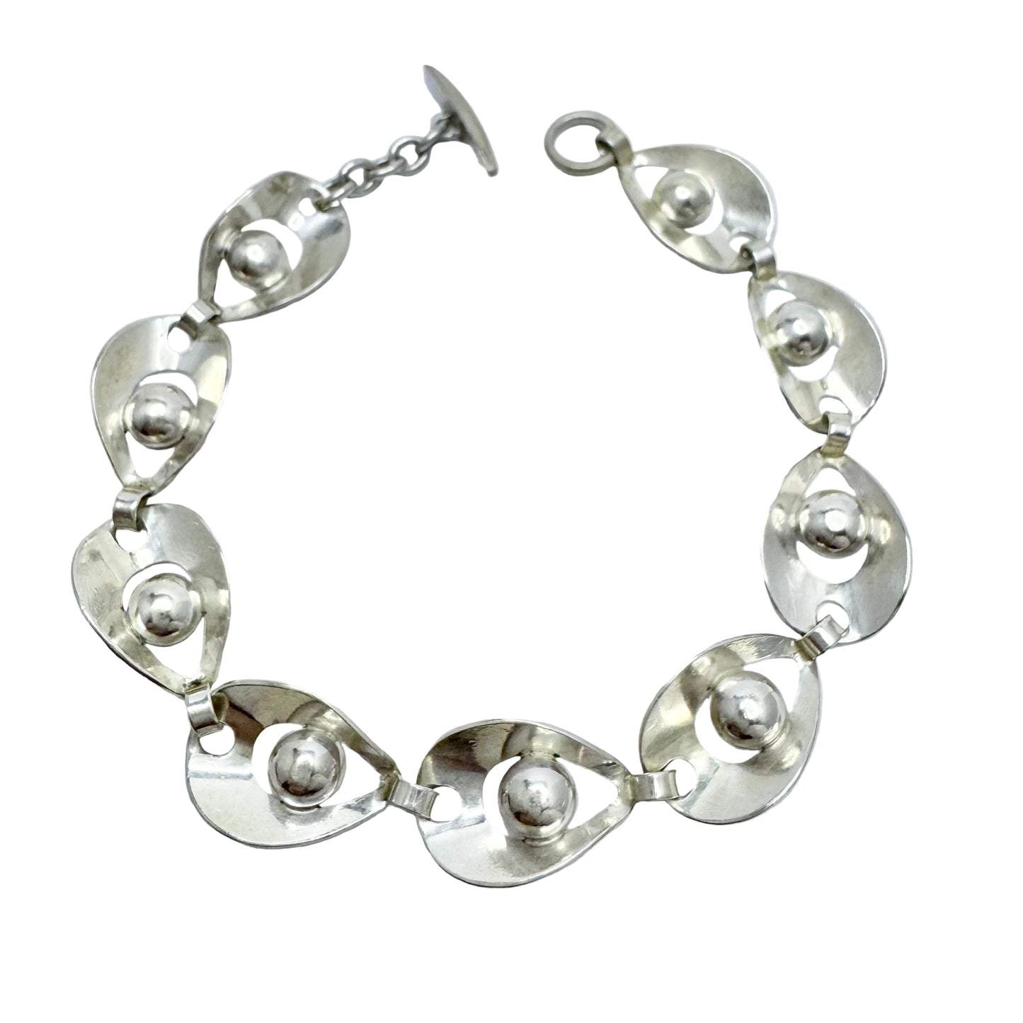 Herman Siersbøl, Denmark 1950-60s. Vintage Sterling Silver Bracelet.