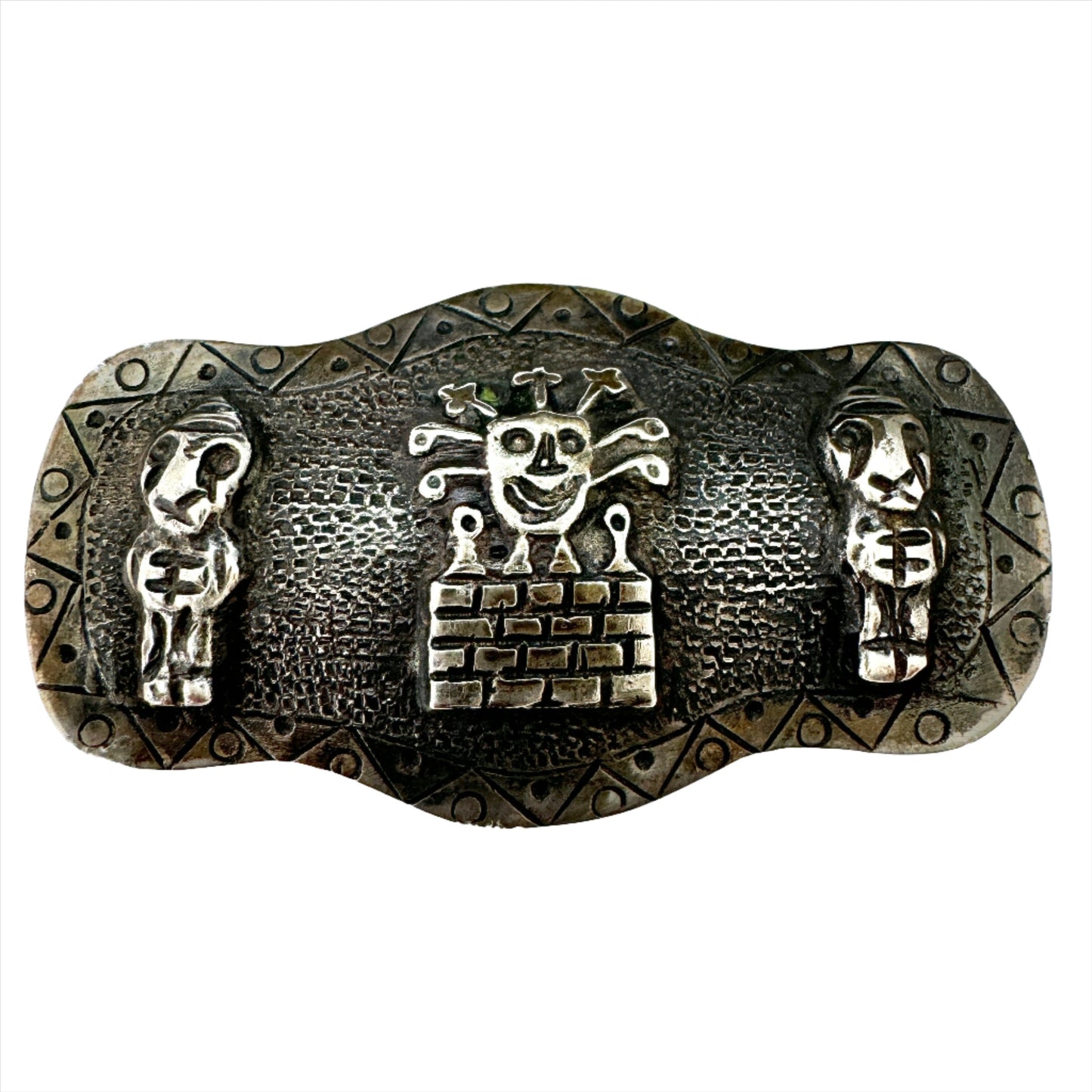 Peru c 1950s. Vintage 900 Silver Brooch.