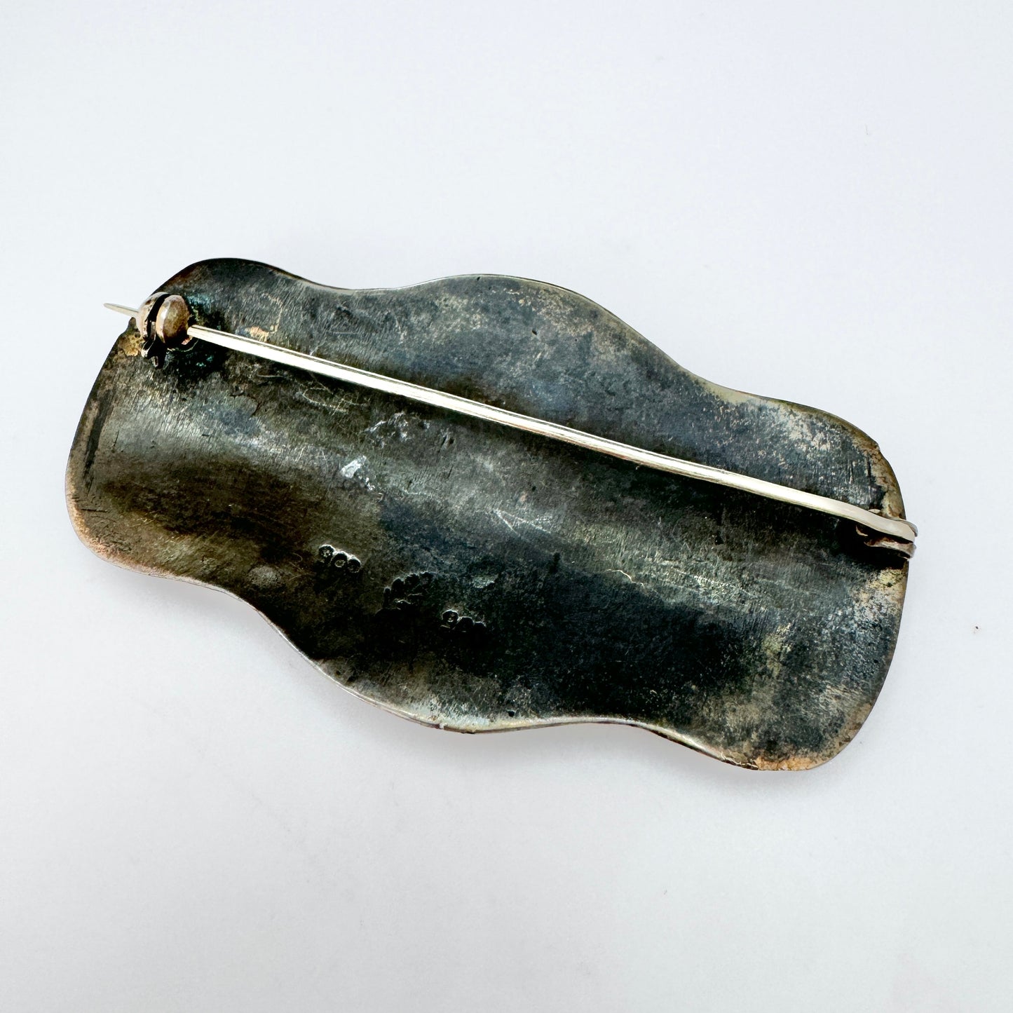 Peru c 1950s. Vintage 900 Silver Brooch.