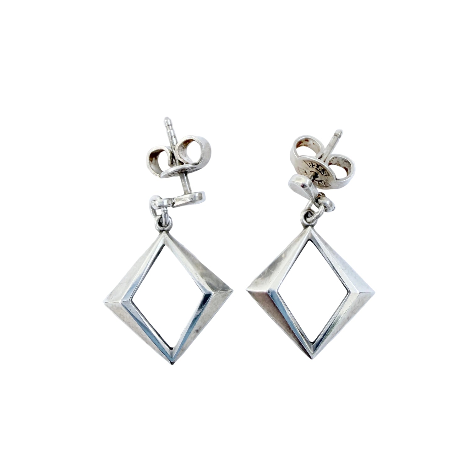 Alton, Sweden ca 1960s. Vintage Sterling Silver Earrings.