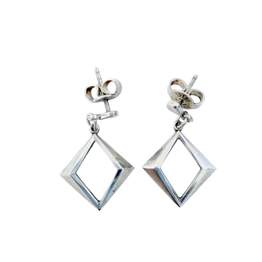 Alton, Sweden ca 1960s. Vintage Sterling Silver Earrings.