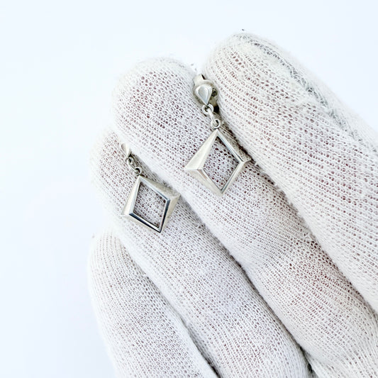Alton, Sweden ca 1960s. Vintage Sterling Silver Earrings.