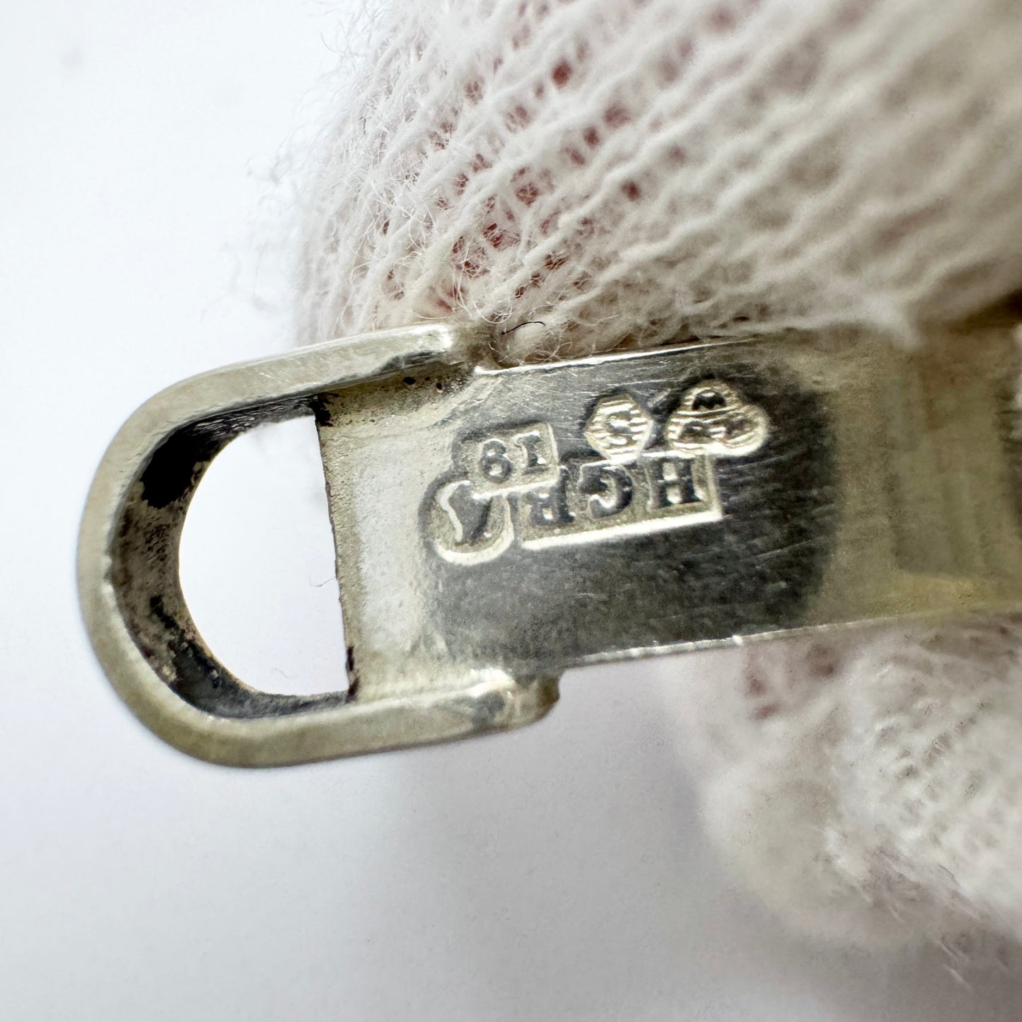 Hedbergs, Sweden 1959. Vintage Sterling Silver Chalcedony Pendant.