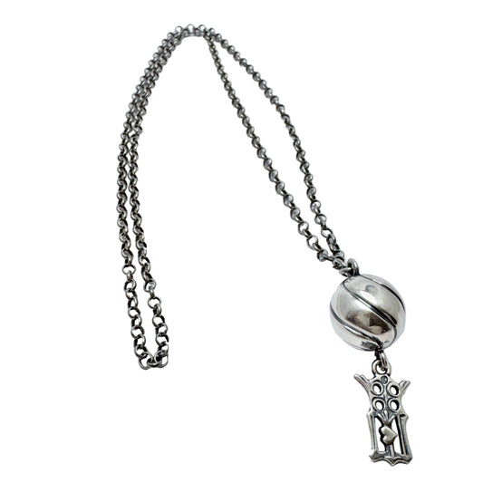 Kalevala Koru, Finland. Vintage Sterling Silver Pendant Necklace