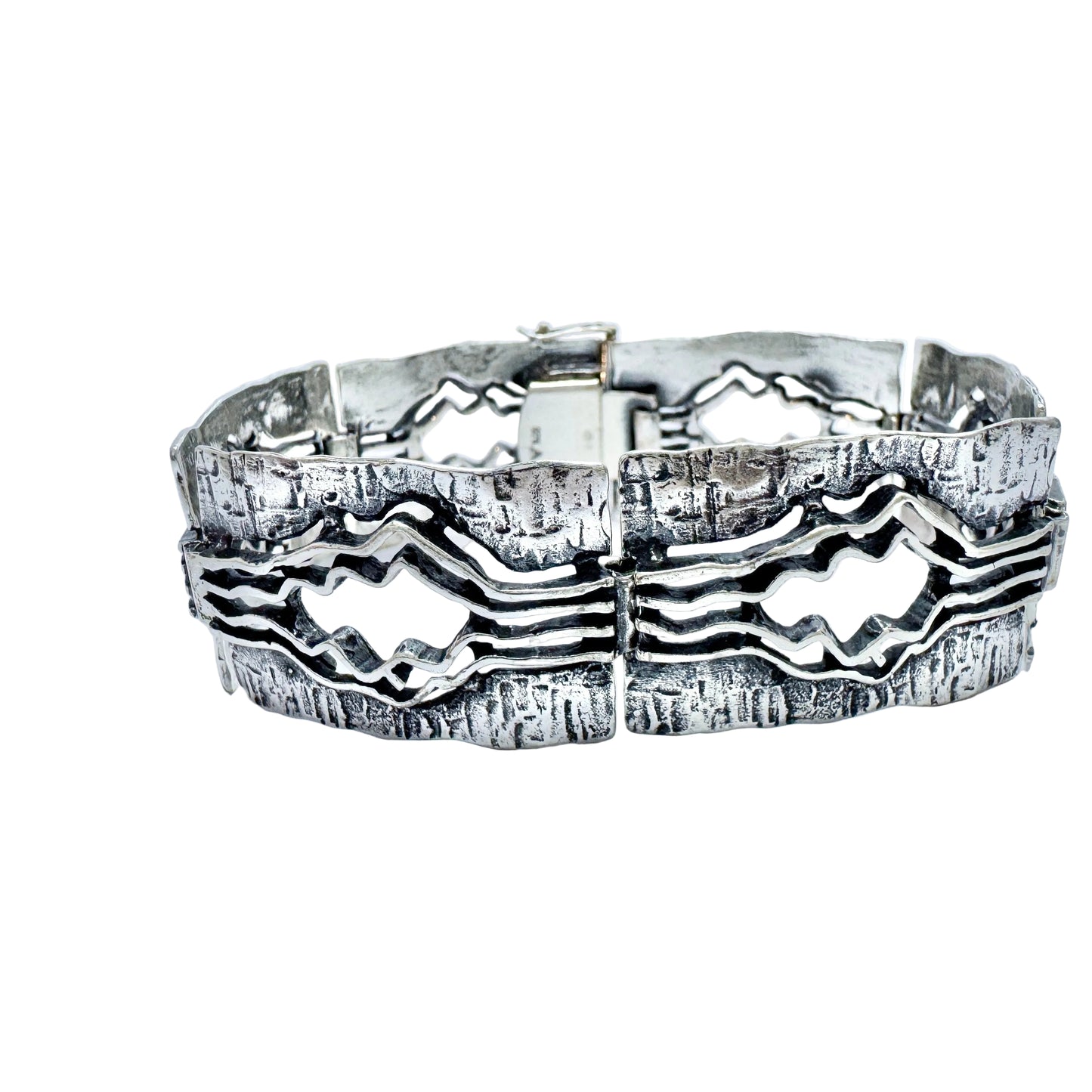 Teka, Theodor Klotz, Germany ca 1970. Vintage Sterling Silver Bracelet.