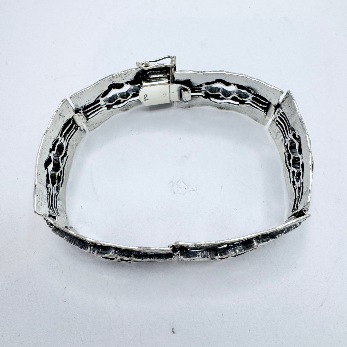 Teka, Theodor Klotz, Germany ca 1970. Vintage Sterling Silver Bracelet.