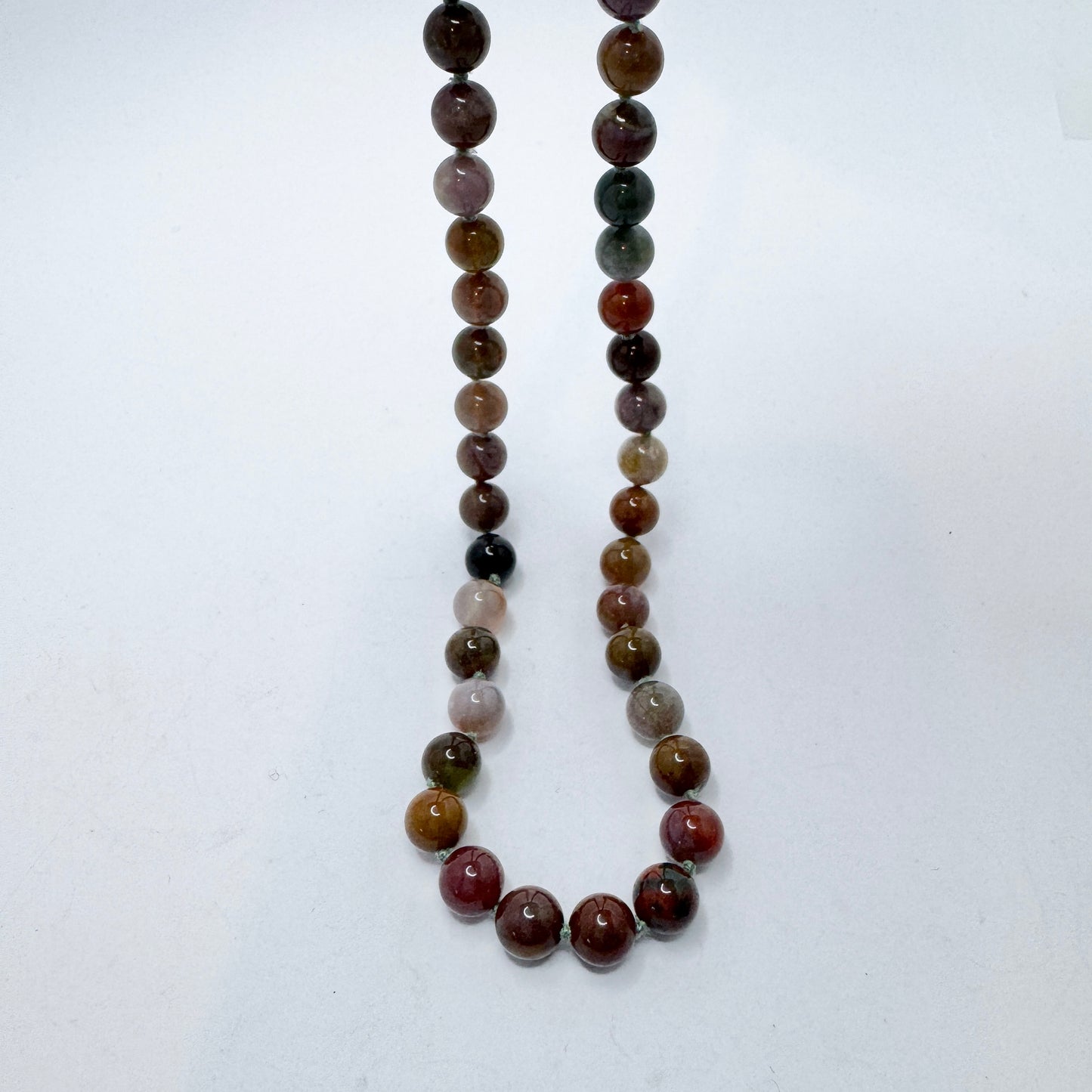 Vintage 14k Gold Agate Necklace.