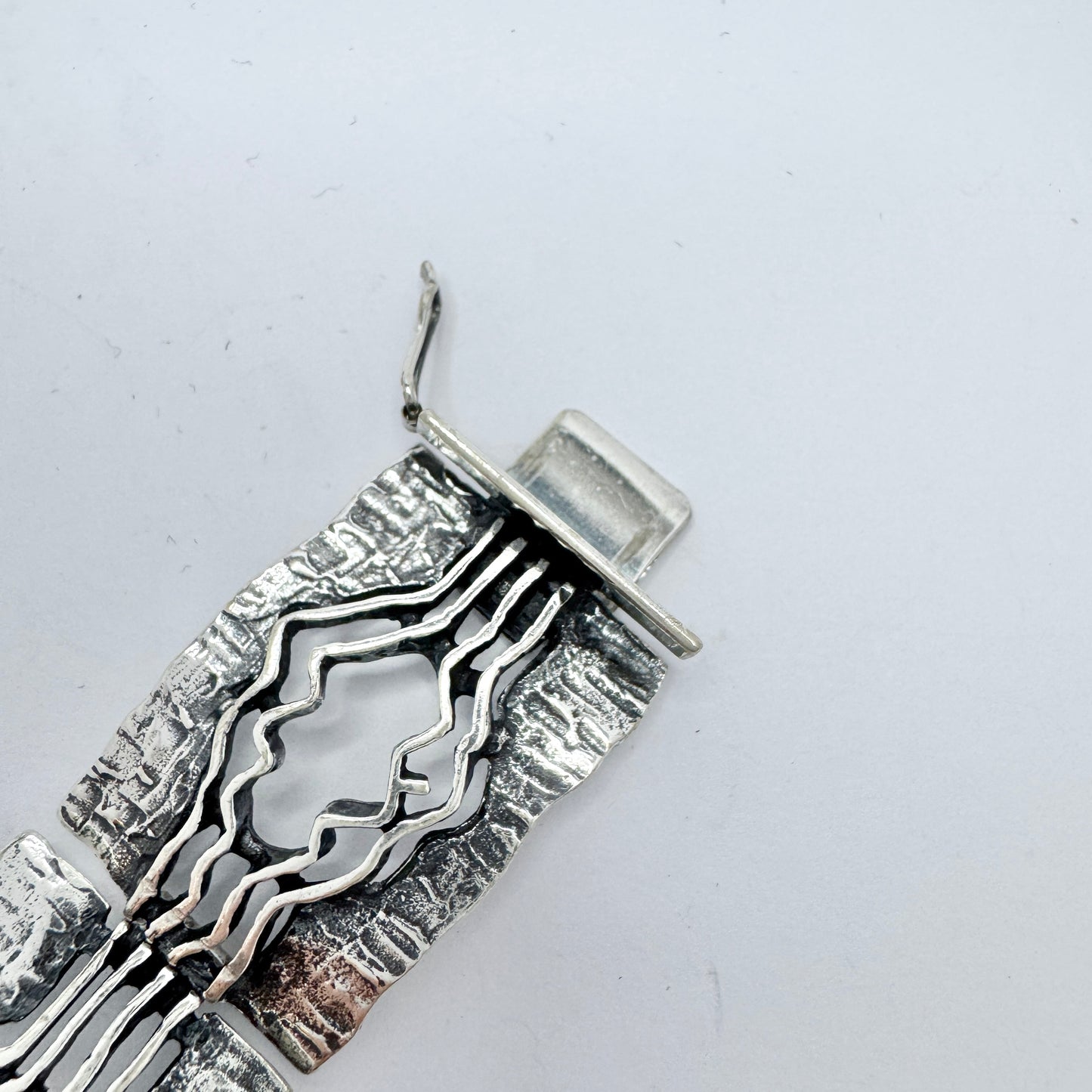 Teka, Theodor Klotz, Germany ca 1970. Vintage Sterling Silver Bracelet.