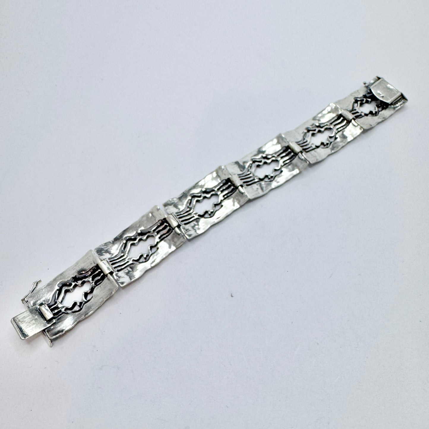 Teka, Theodor Klotz, Germany ca 1970. Vintage Sterling Silver Bracelet.