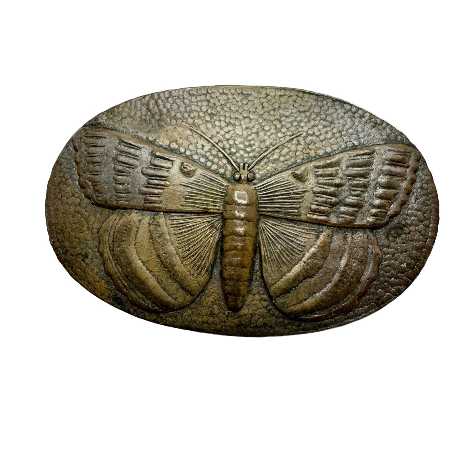 Antique Very Large Jugendstil ca 1920. Butterfly Copper Brooch.