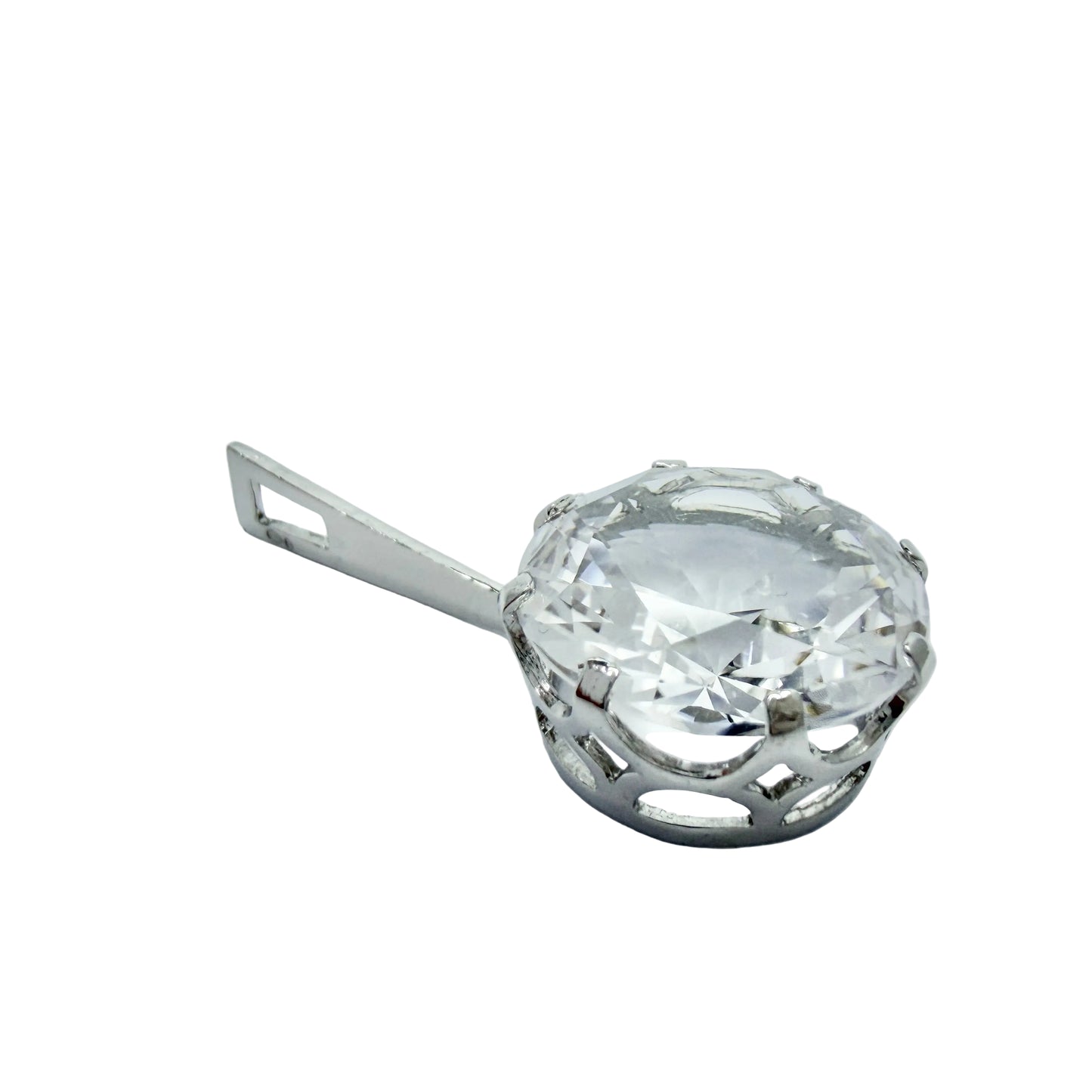 Sweden. Vintage Sterling Silver Rock Crystal Pendant.