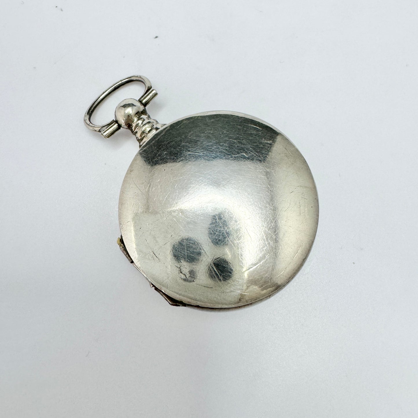 Sweden 1874. Antique Victorian Solid Silver Locket Pendant.