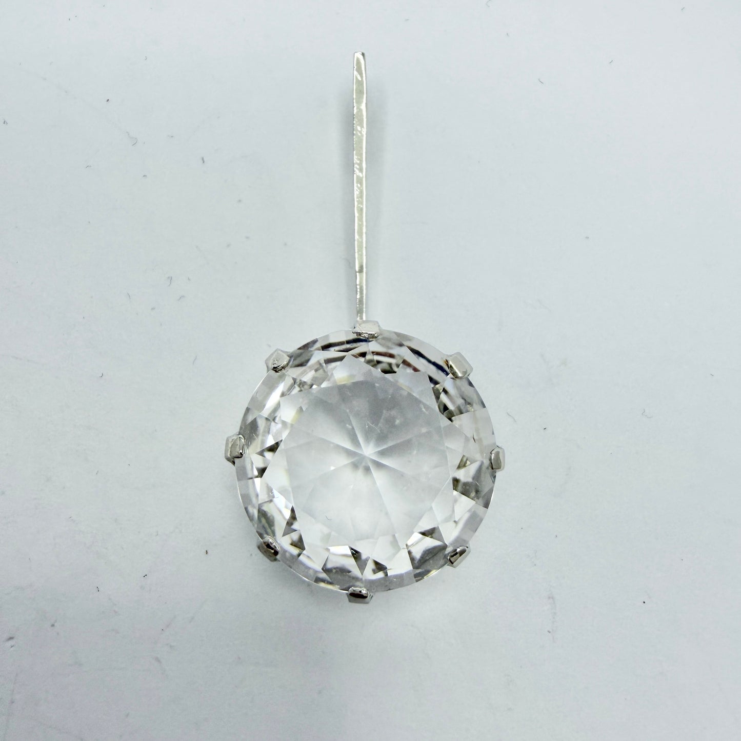 Sweden. Vintage Sterling Silver Rock Crystal Pendant.
