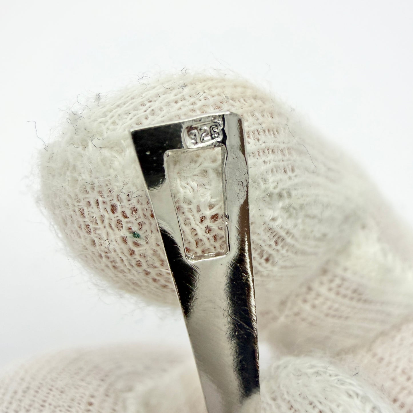 Sweden. Vintage Sterling Silver Rock Crystal Pendant.