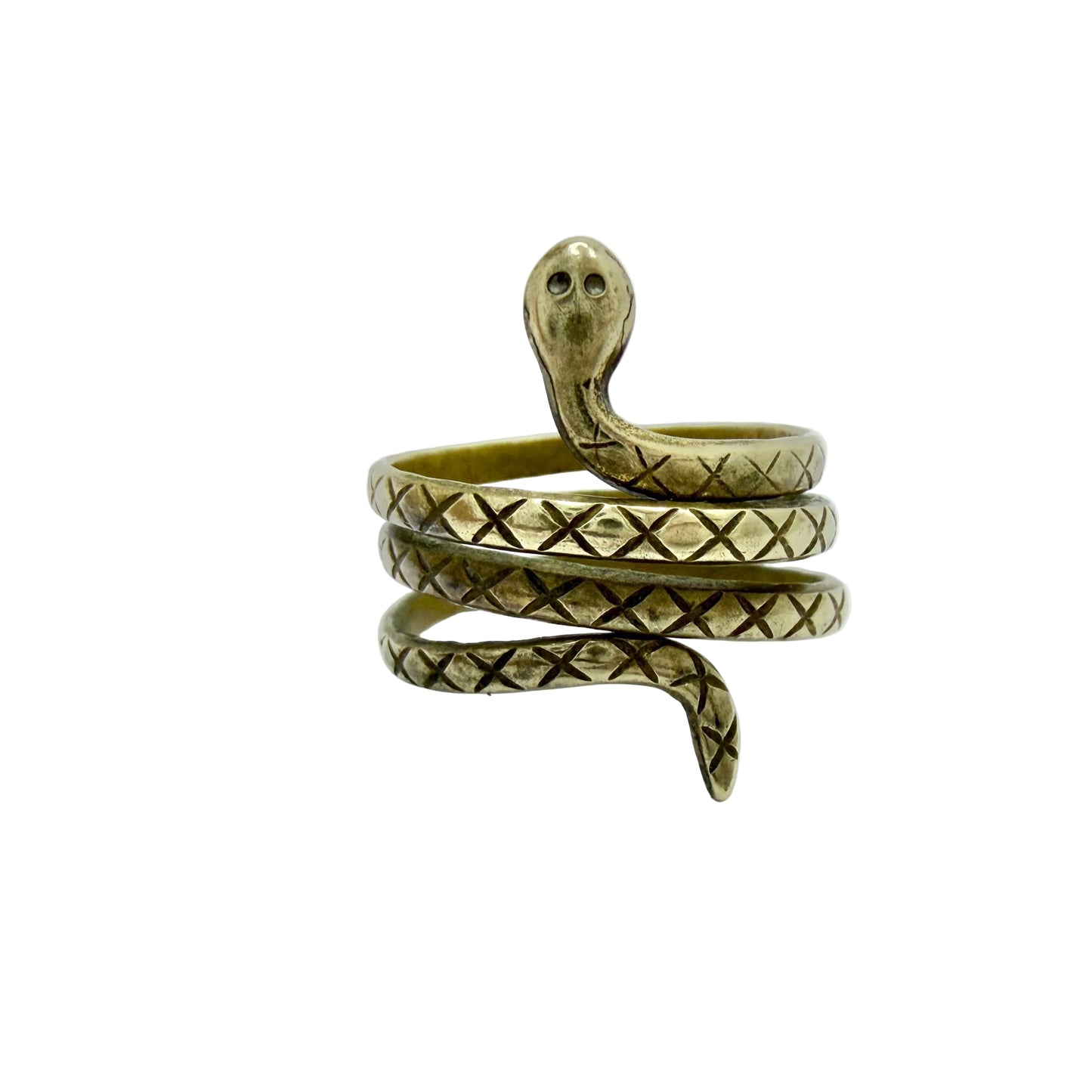 Kalevala Koru, Finland. Vintage Bronze Snake Unisex Ring.
