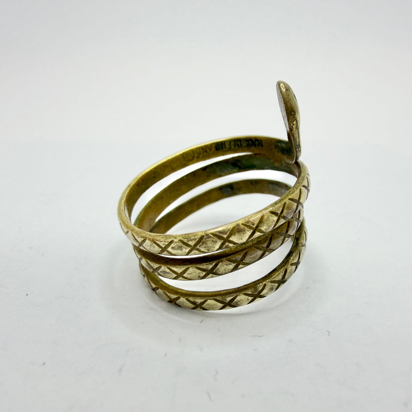 Kalevala Koru, Finland. Vintage Bronze Snake Unisex Ring.
