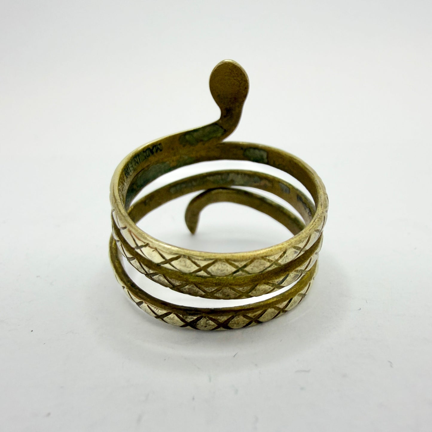 Kalevala Koru, Finland. Vintage Bronze Snake Unisex Ring.