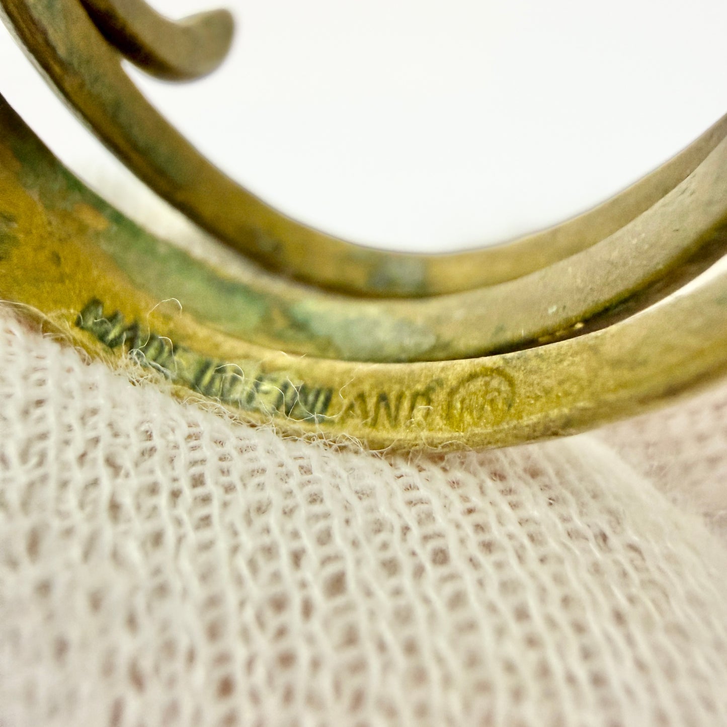 Kalevala Koru, Finland. Vintage Bronze Snake Unisex Ring.