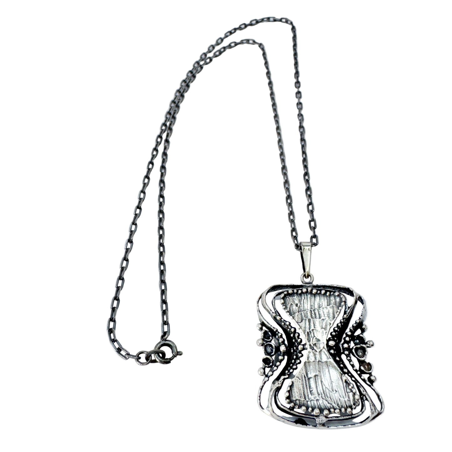 Teka Theodor Klotz, Germany 1970s. Vintage Sterling Silver Pendant Necklace.