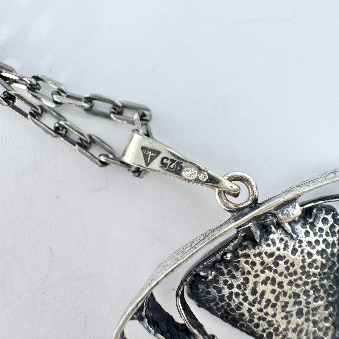 Teka Theodor Klotz, Germany 1970s. Vintage Sterling Silver Pendant Necklace.