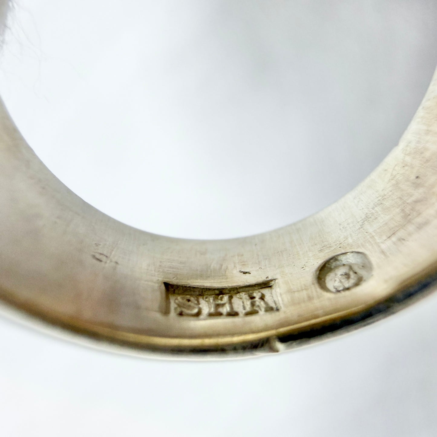 Sidsel Ränge, Sweden c 1960. Vintage Sterling Silver Citrine Ring.