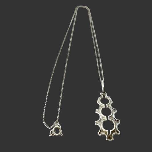 AR, 1970s. Vintage Modernist 835 Silver Pendant Necklace.