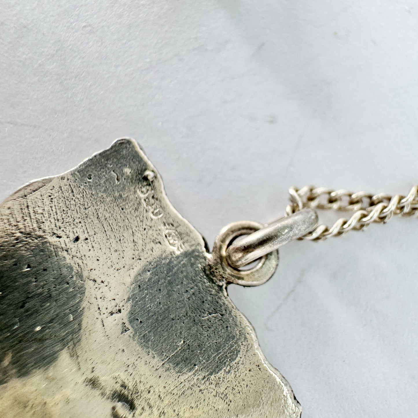 Friedrich Speidel, Germany ca 1970. Vintage Silver Zodiac Aries Pendant Necklace.