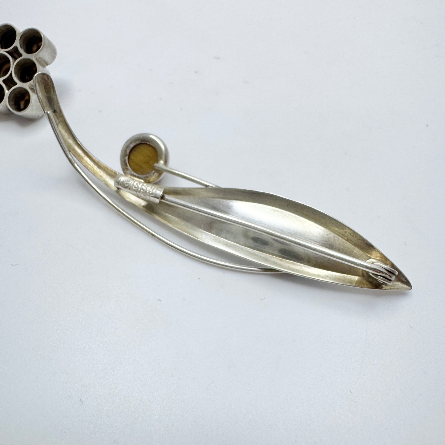 Elis Kauppi, Kupittaan Kulta Finland 1962. Silver Brooch + Pendant. Pls read description.