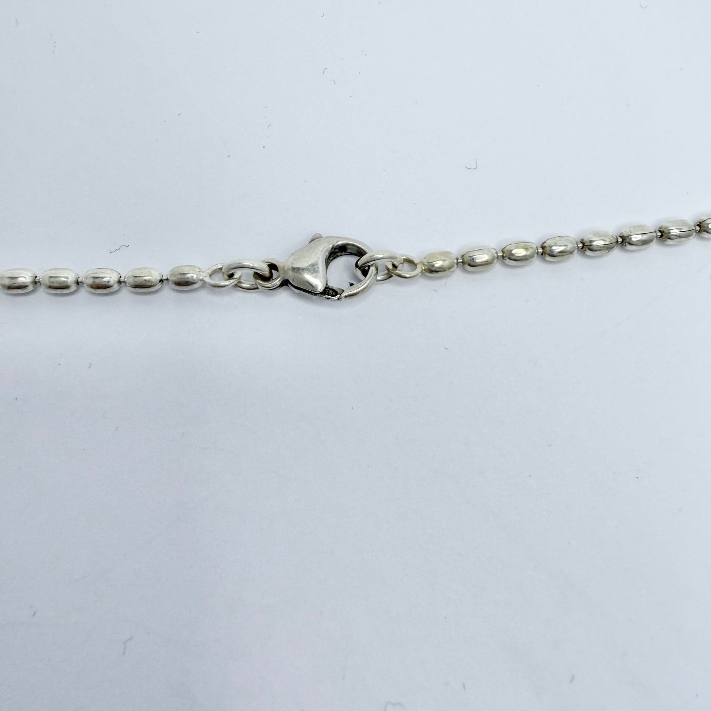 Kalevala Koru, Finland. Vintage Sterling Silver Quartz Pendant Necklace.