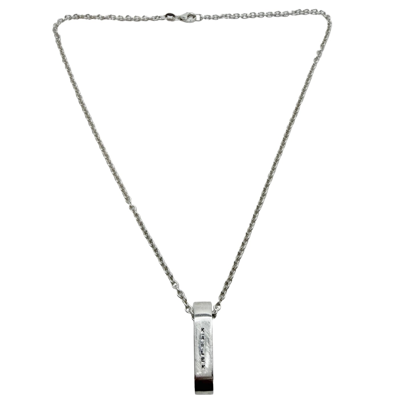 Efva Attling, Sweden. Sterling Silver Kärlek / Love Pendant Necklace.