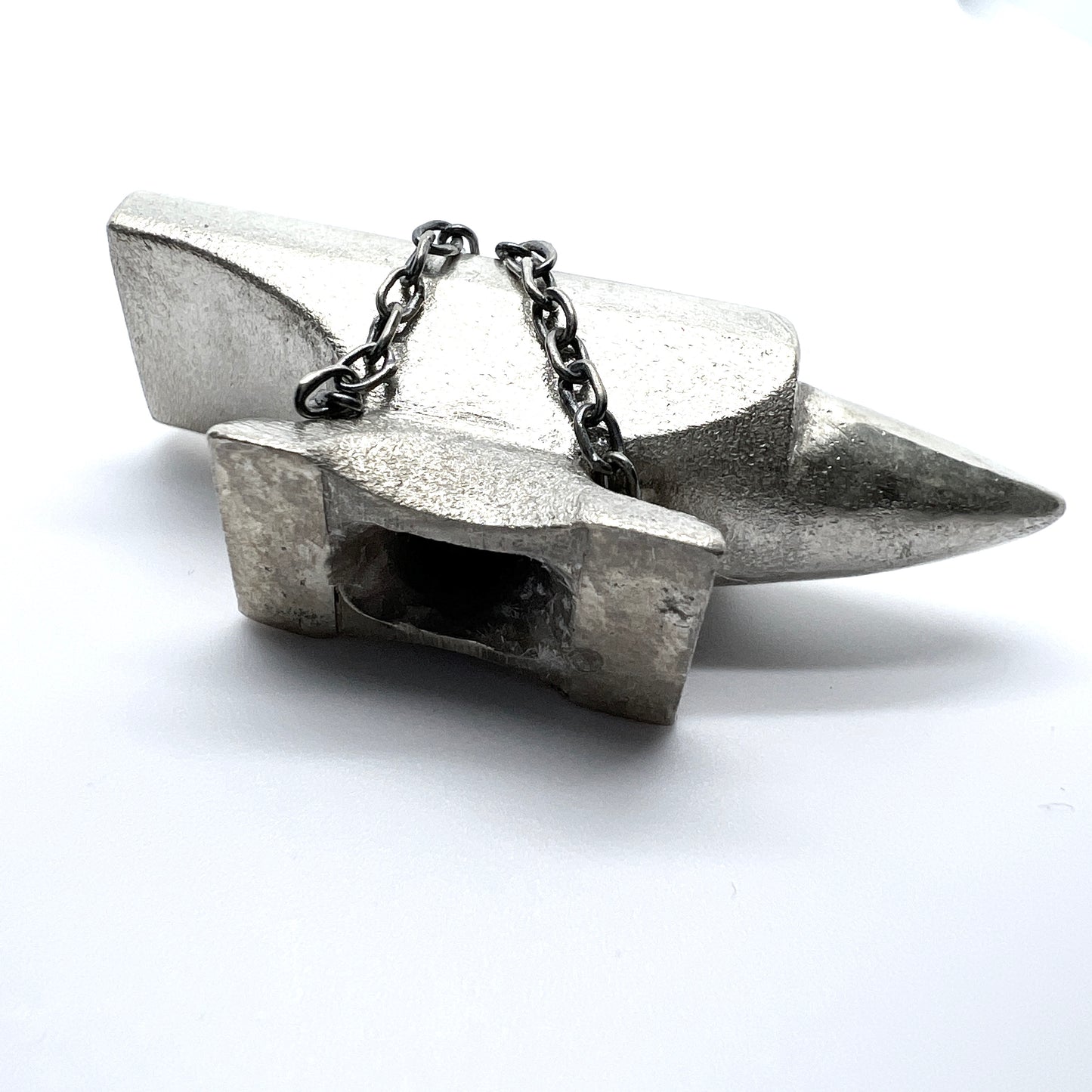 KELLO, Finland 2012. Chunky 39.7gram Sterling Silver Anvil Pendant.