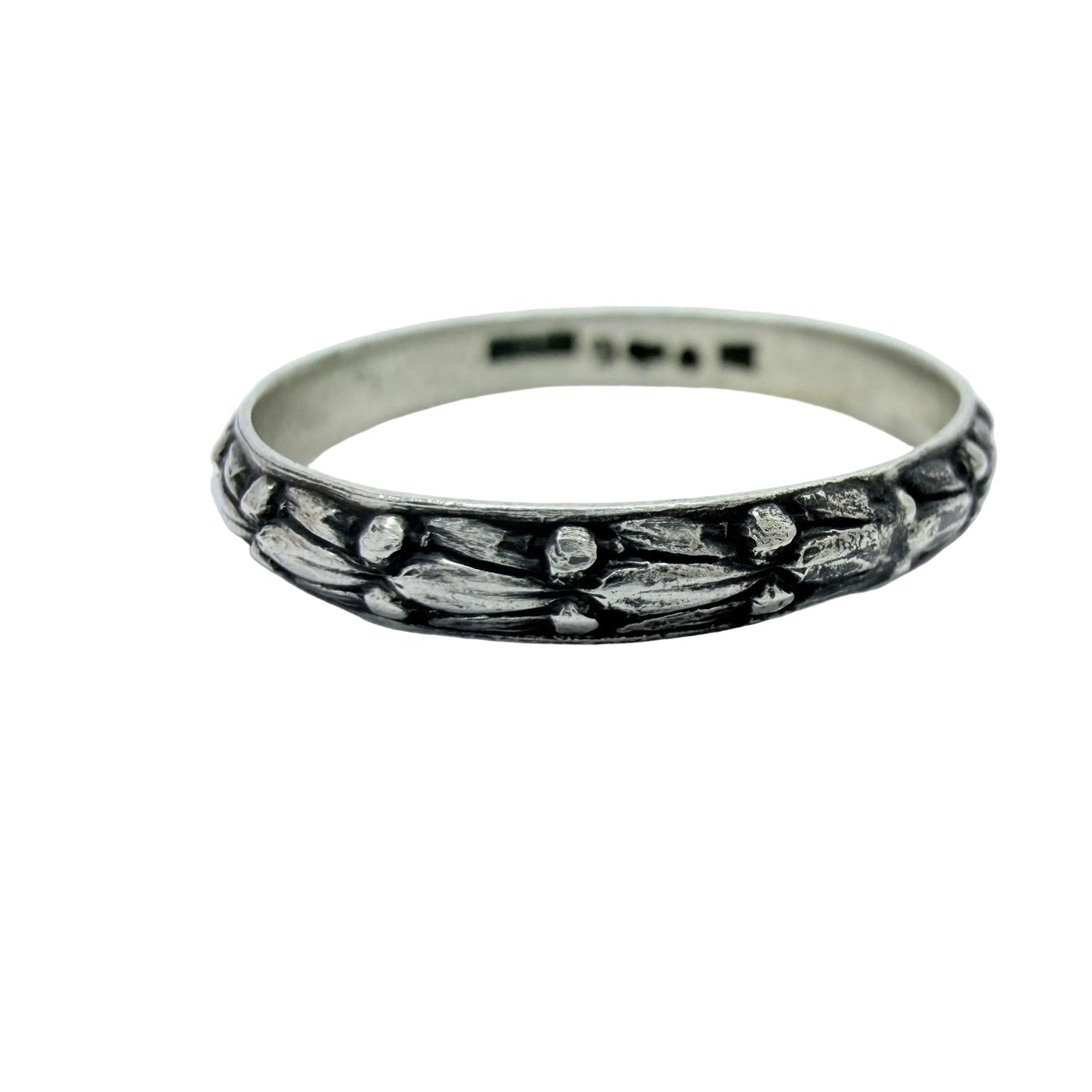 Ekström & Blohm, Sweden 1935. Vintage Solid Silver Band Ring.