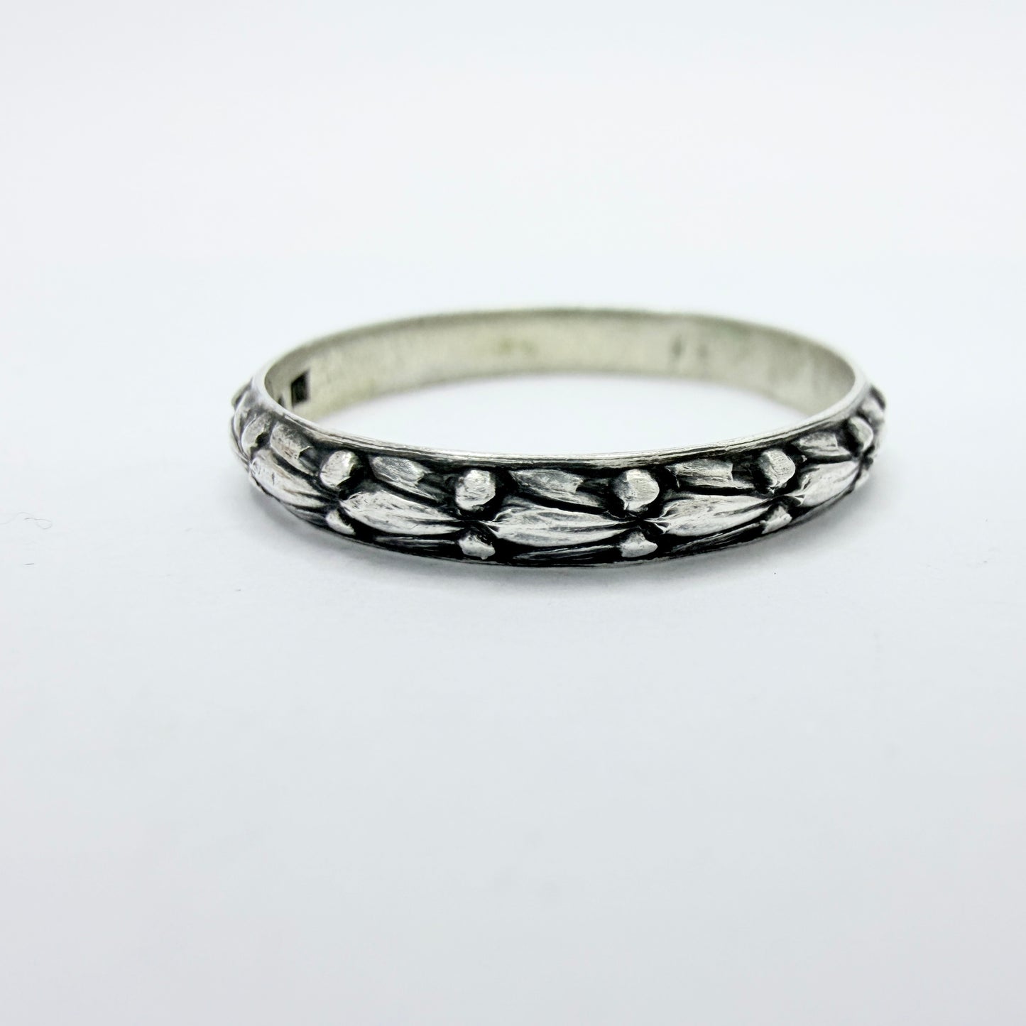 Ekström & Blohm, Sweden 1935. Vintage Solid Silver Band Ring.