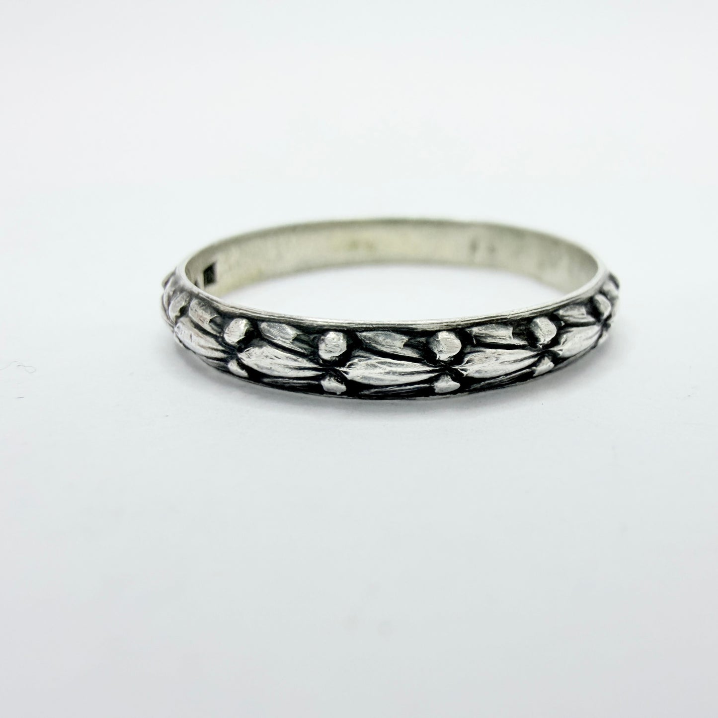 Ekström & Blohm, Sweden 1935. Vintage Solid Silver Band Ring.