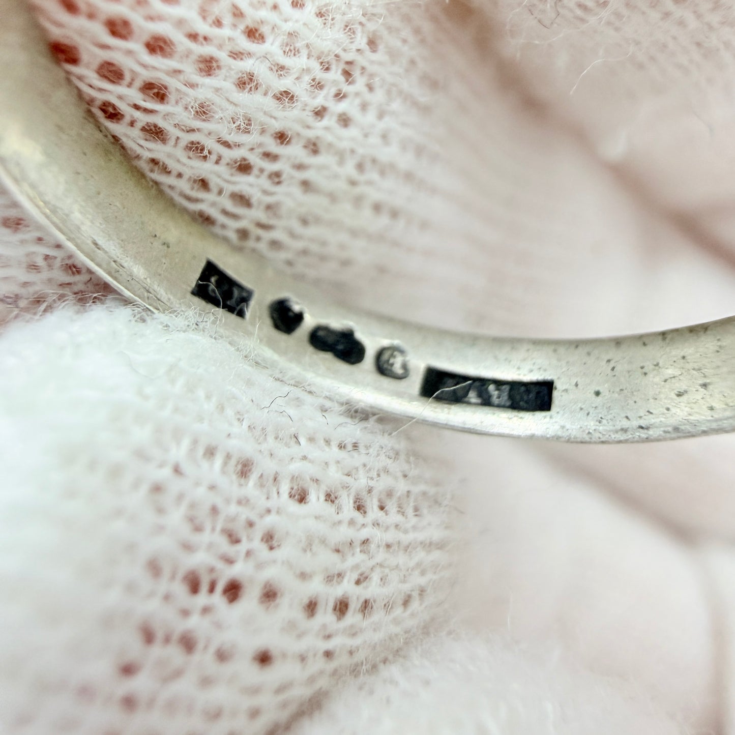 Ekström & Blohm, Sweden 1935. Vintage Solid Silver Band Ring.