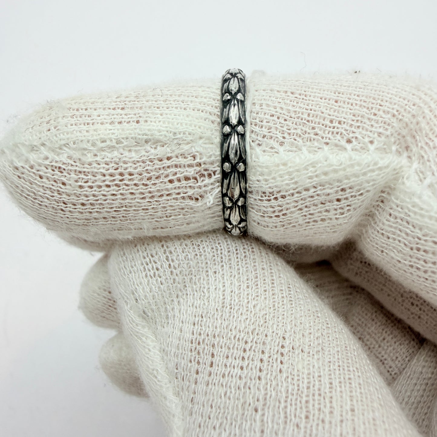 Ekström & Blohm, Sweden 1935. Vintage Solid Silver Band Ring.