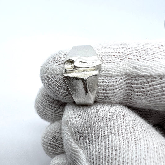 Bjorn Weckstrom for Lapponia, Finland 1991. Vintage Sterling Silver Ring.