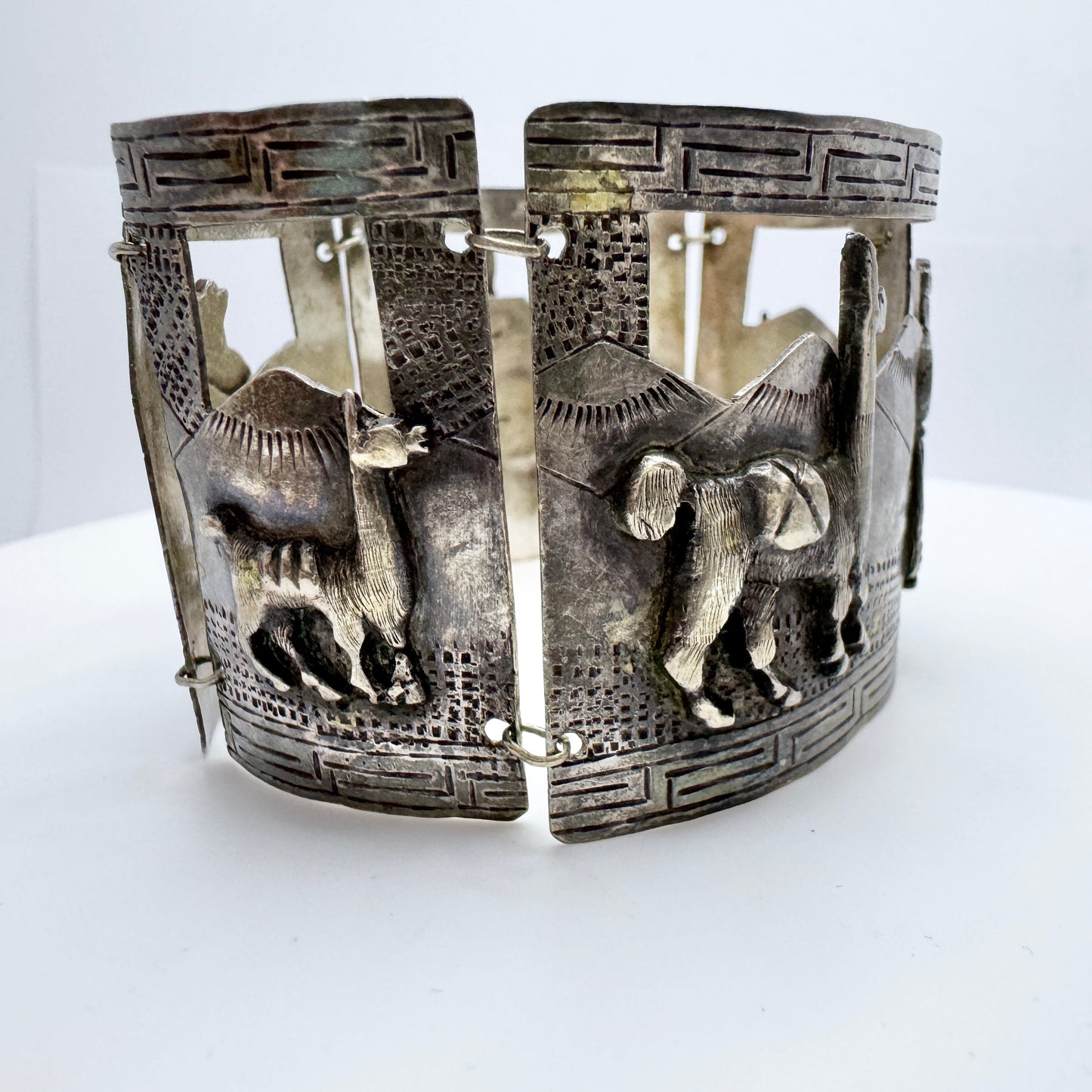 ORG CM, PERUPLATA. Vintage Sterling Silver Bracelet.