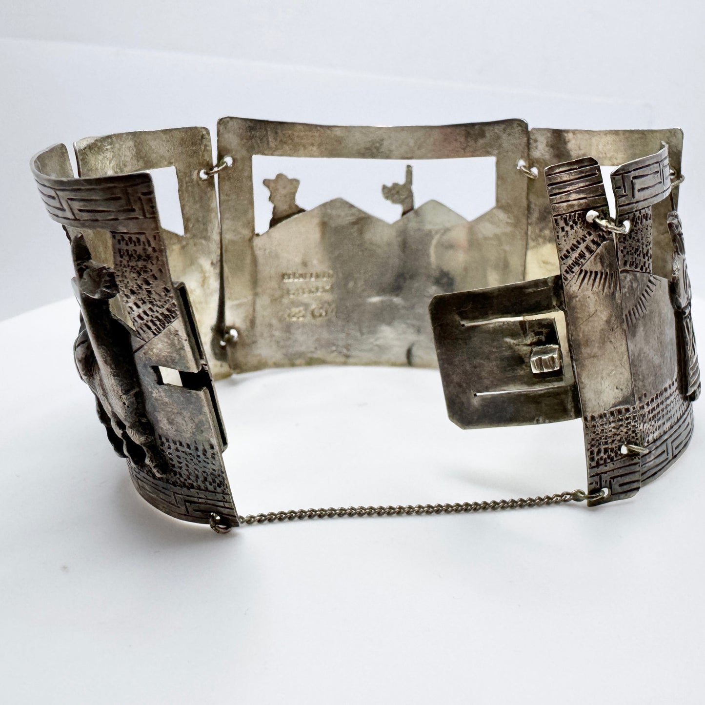 ORG CM, PERUPLATA. Vintage Sterling Silver Bracelet.