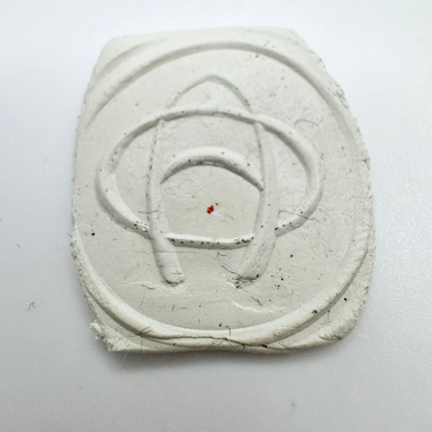 Vintage c 1930s Bakelite Wax Seal Stamp "AO / OA"