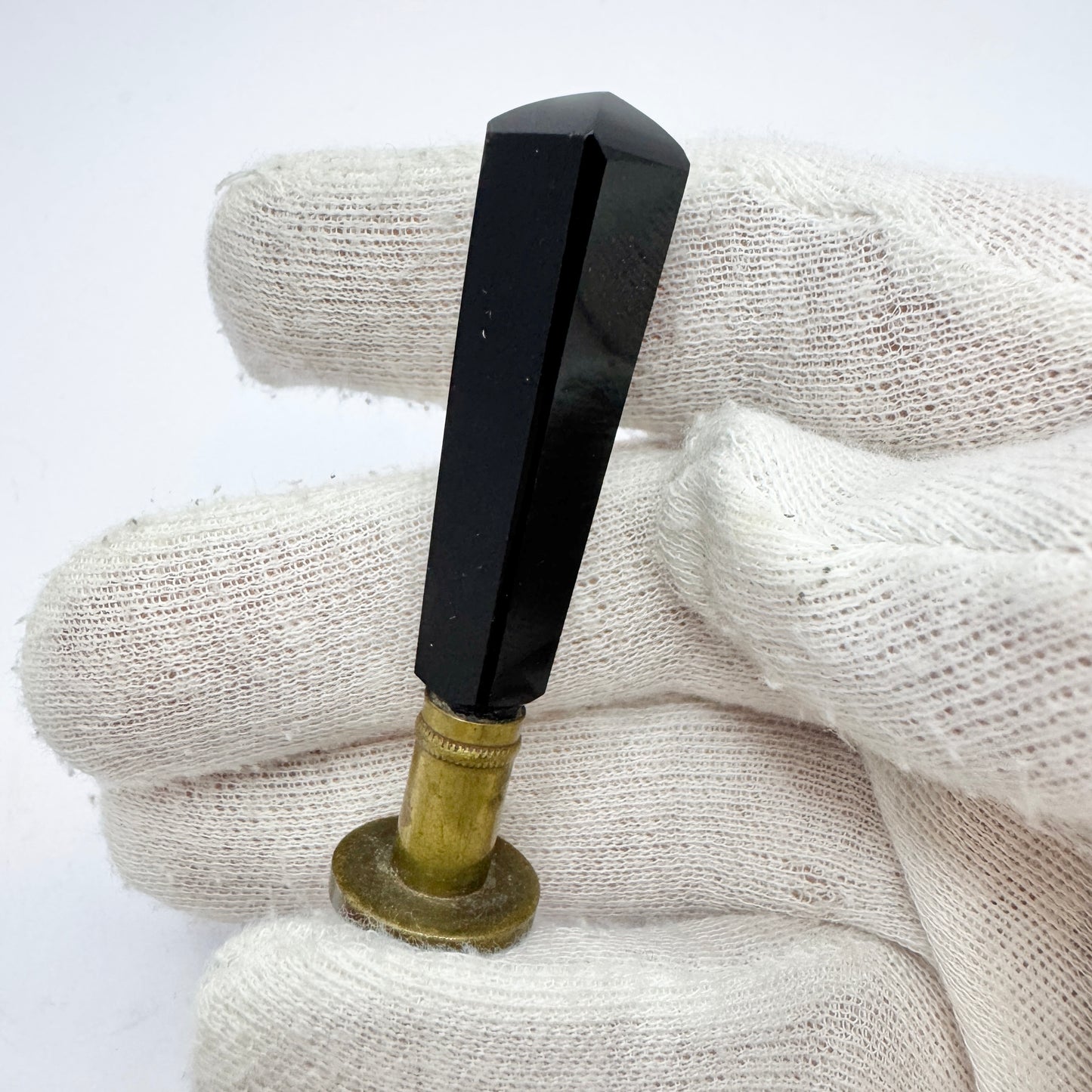 Vintage c 1930s Bakelite Wax Seal Stamp "LJ"