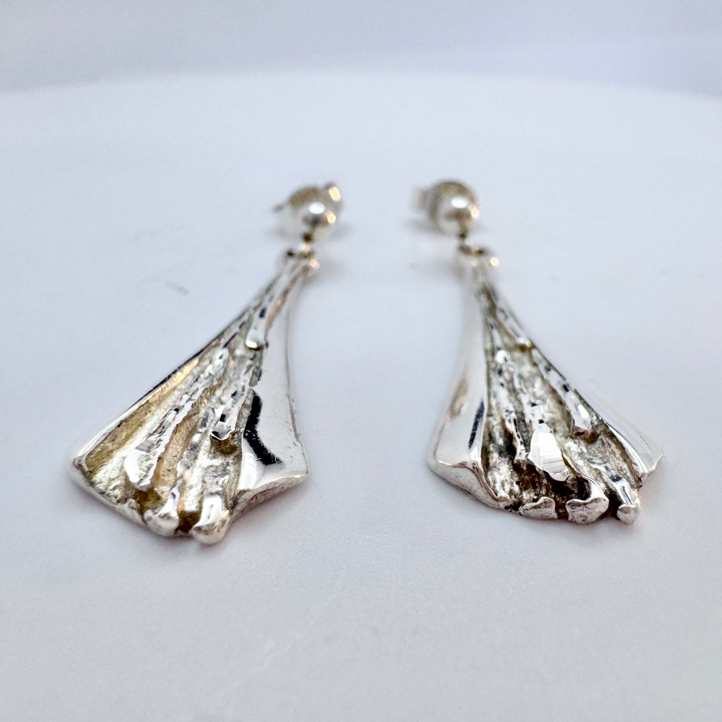 Astri Holthe, Norway. Vintage Sterling Silver Earrings