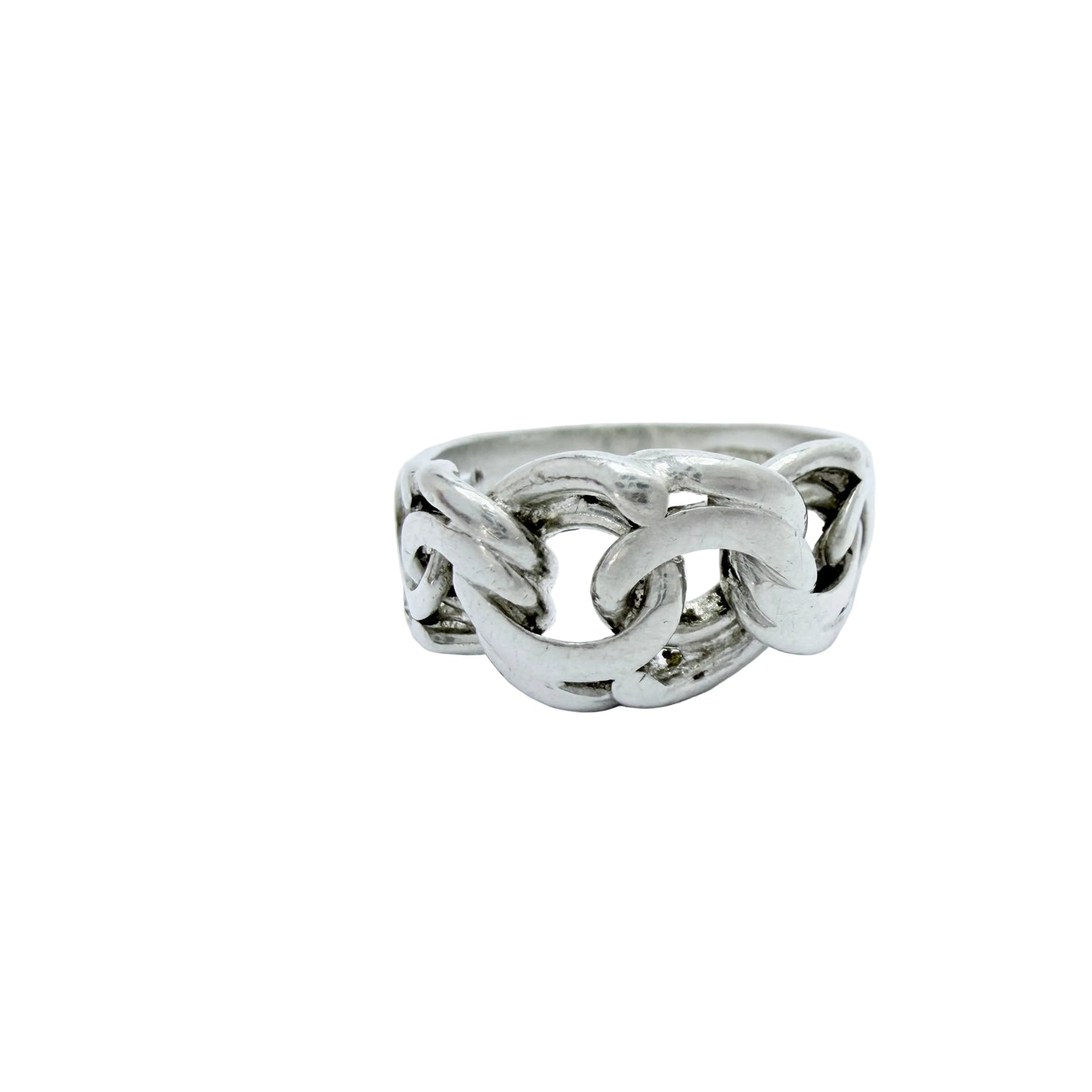 N S E Guldvaru, Sweden. Vintage Sterling Silver Bismarck Ring.