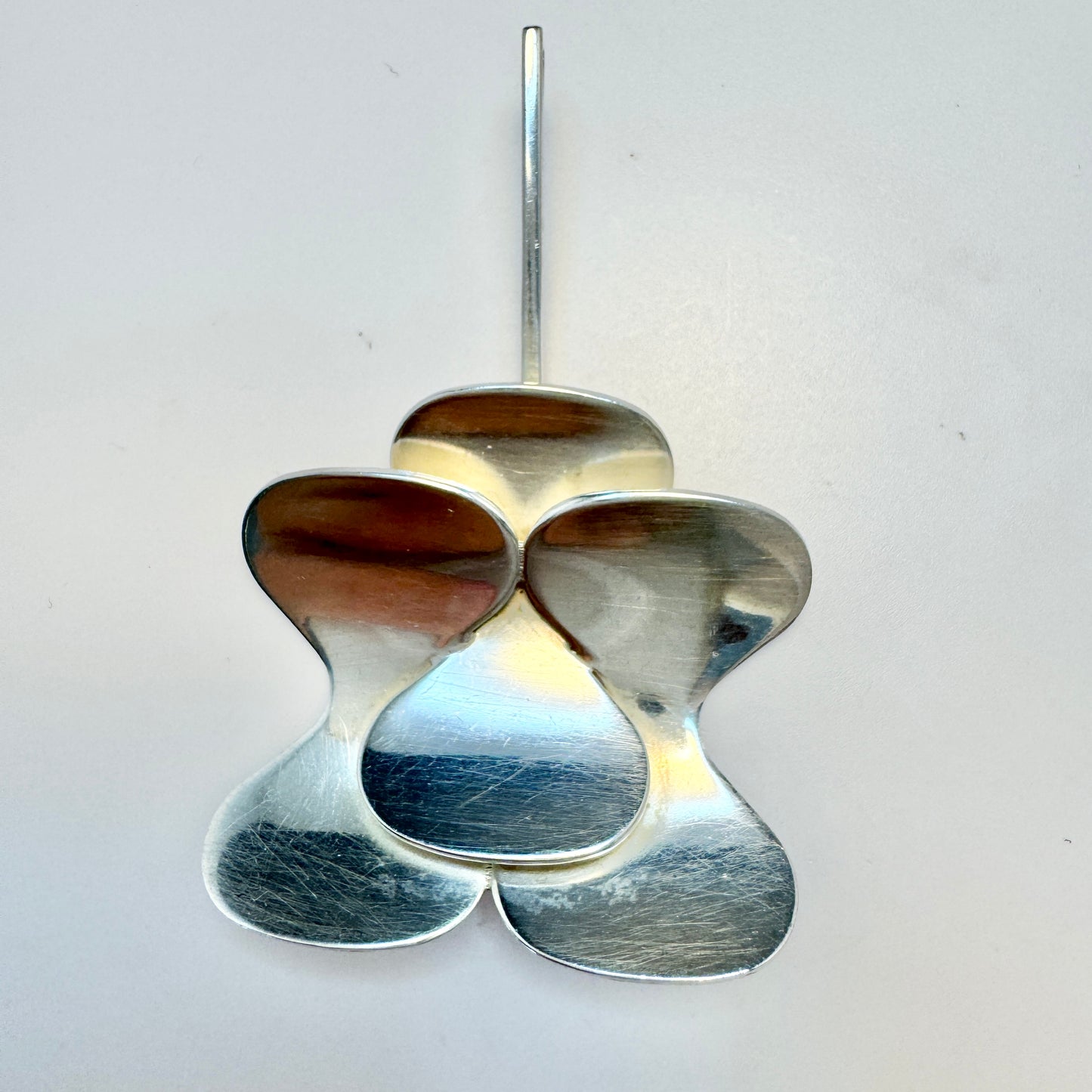 Hopeajaloste Oy, Finland 1976. Vintage Sterling Silver Pendant.